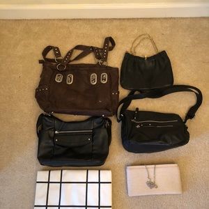 Assortment of used women bags